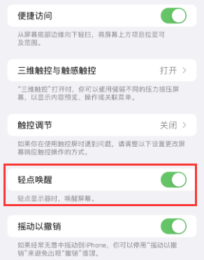 海珠苹果授权维修站分享iPhone轻点无法唤醒怎么办 