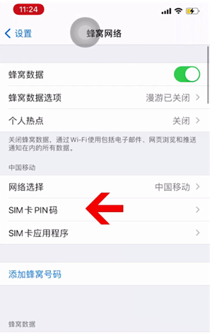 海珠苹果14维修网分享如何给iPhone14的SIM卡设置密码 